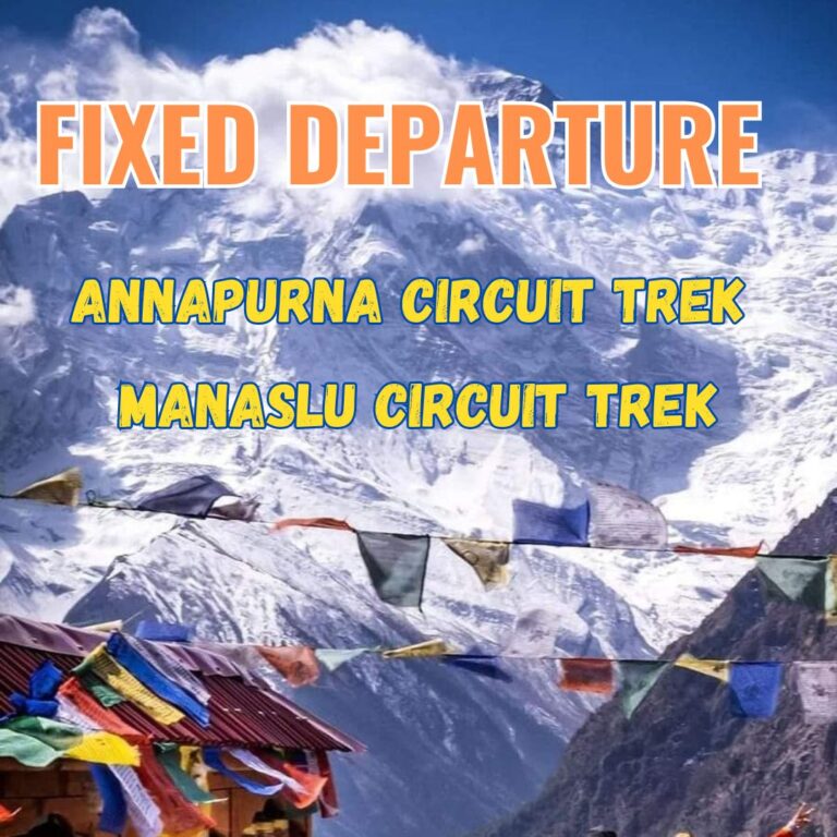 Annapurna Circuit Manaslu Circuit Trek Fixed Departure Happy Tour Nepal