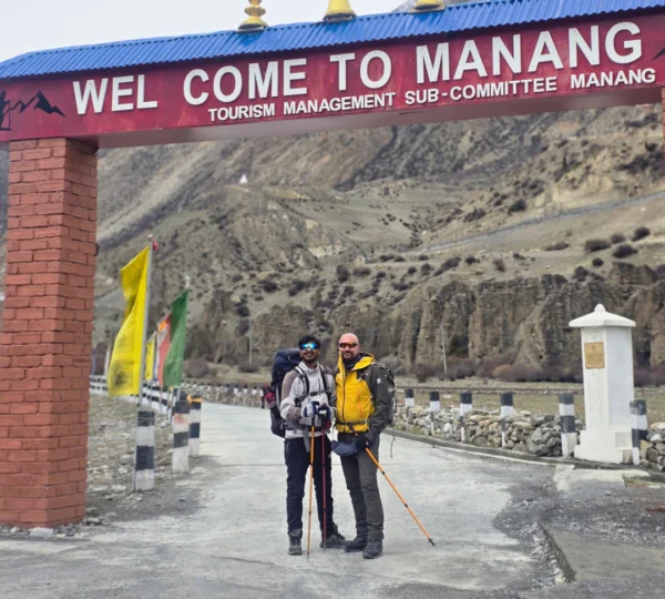 People enjoying Annapurna Circuit Trek.