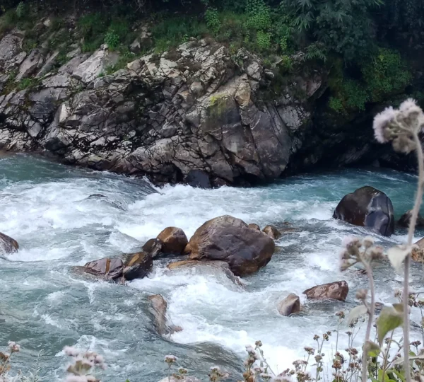 Beautiful river along the Ghorepani trekking route in Annapurna region