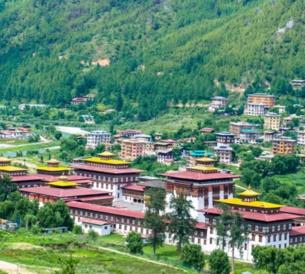 Tashichho Dzong fortress monastery in Thimphu Bhutan